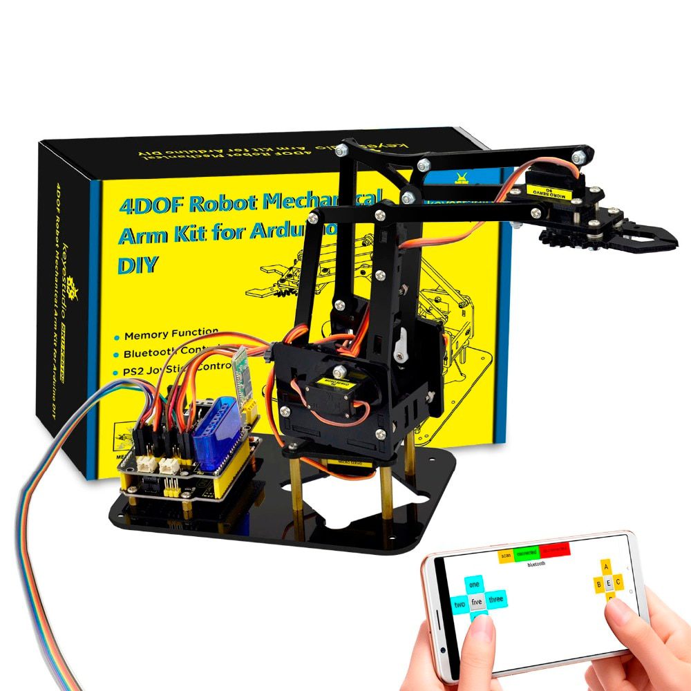 Arduino Robot Claw Kit – 4 DOF – Science A Lot